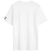 Calvin Klein Comfortable Commuting Minimalist Letter Print Cotton Basic Short Sleeve T-Shirt Men Tops Moonlight-White 40IC861