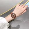 New Style Women's Watch with Full Diamonds & Rotatable Bezel Retro & Versatile Waterproof LadiesQuartz Watchs