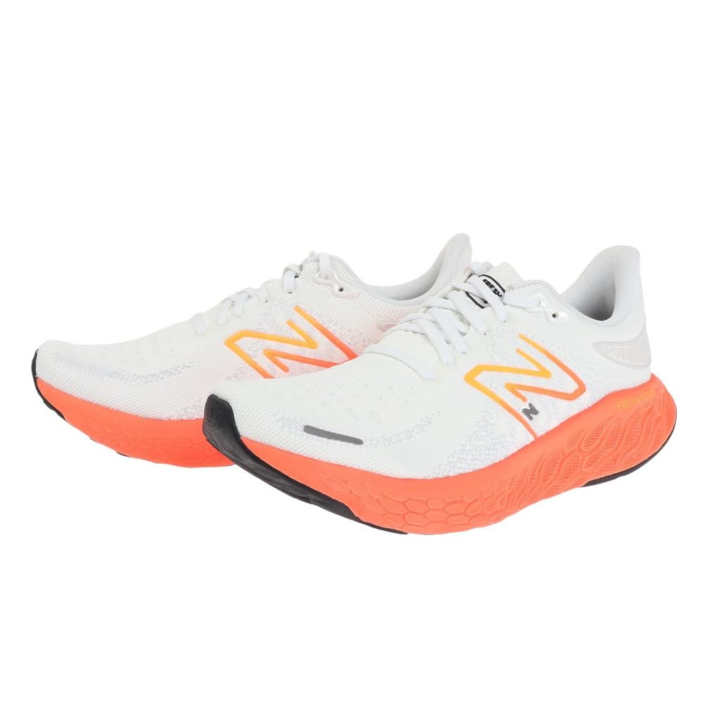 

New Balance FRESH FOAM 1080 Running Shoes Size 12O cm 2E (Previous Model) Men s (White/Orange) 25.0