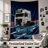 Wall Hanging Tapestry With Custom Name & Text, DAF Decorative Tapestry For Bedroom