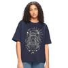 Bewakoof Women's Graphic Printed Oversized Fit Cotton T-Shirt
