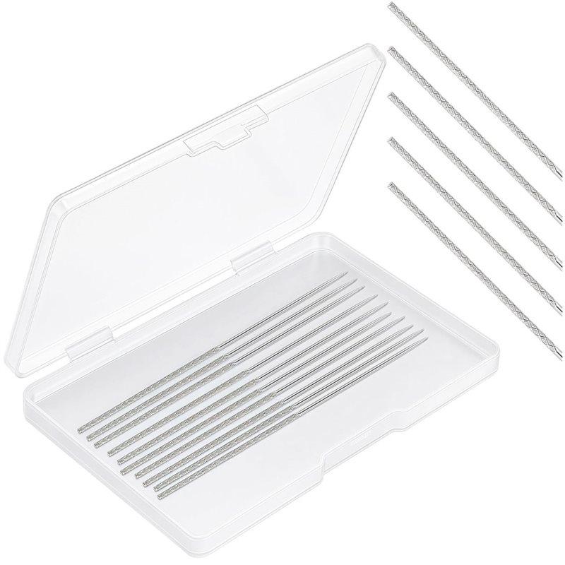 Snag Repair Kit(10 Pieces) With Storage Box, Snag It Tool& Snag Repair(0.03 X 2.36 Inches), For Knitwear, Woven Projects серебряный