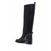 Salvatore Ferragamo Ferragamo Vara Chain Knee High Boots Black