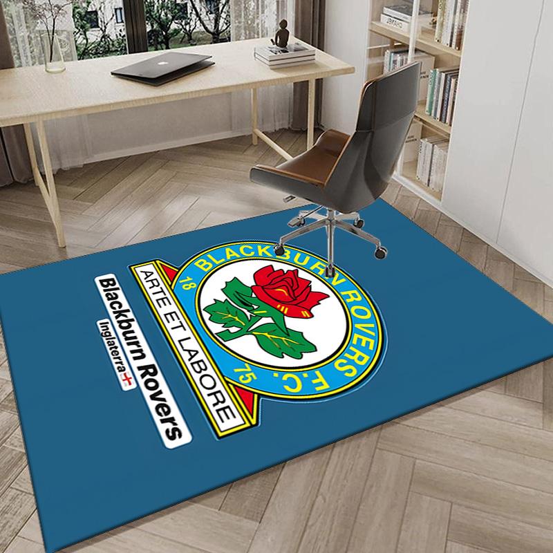 Blackburn Rovers Area Rug for Office, Chair Rug, Decorative Carpet Livingroom Mat, Large Size Fan gifts Christmas gifts