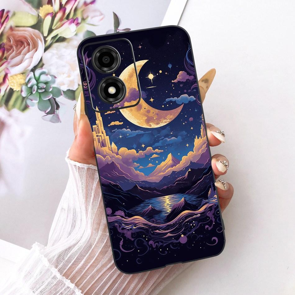 Pour Motorola Moto E14 Coque de téléphone motif Dragon Tigre Cool Pour Moto E14 Pare-chocs Souples en Silicone Noir