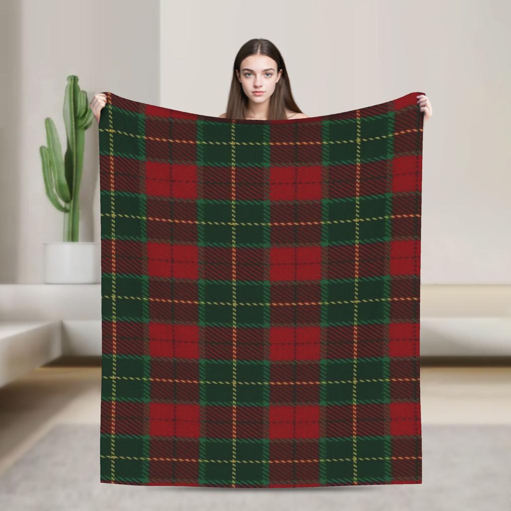 Plaid & Holiday Christmas  Blanket  Super Soft Plush Bedding Throws Girls Boys Couch Chair Sofa Bed Flannel Bedspread Bed Cover