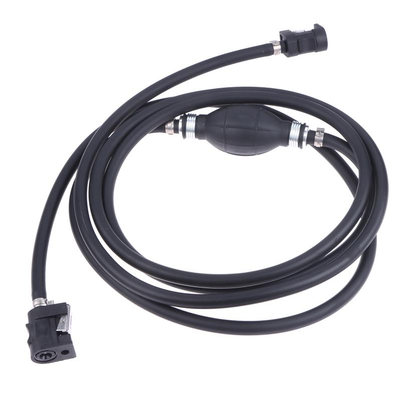 Black 2.1/3.1M Outboard Motor Fuel Line Kit For Boat Engine 8mm Fuel Hose Assembly Marine Accessories