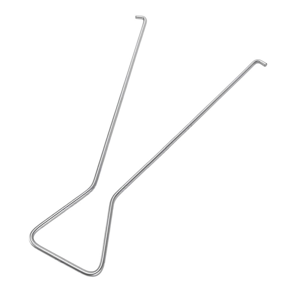 Hole Cup Picker Stainless Steel Double Hook Tool for Removing 27mm Putting Green Cups Course Maintenance