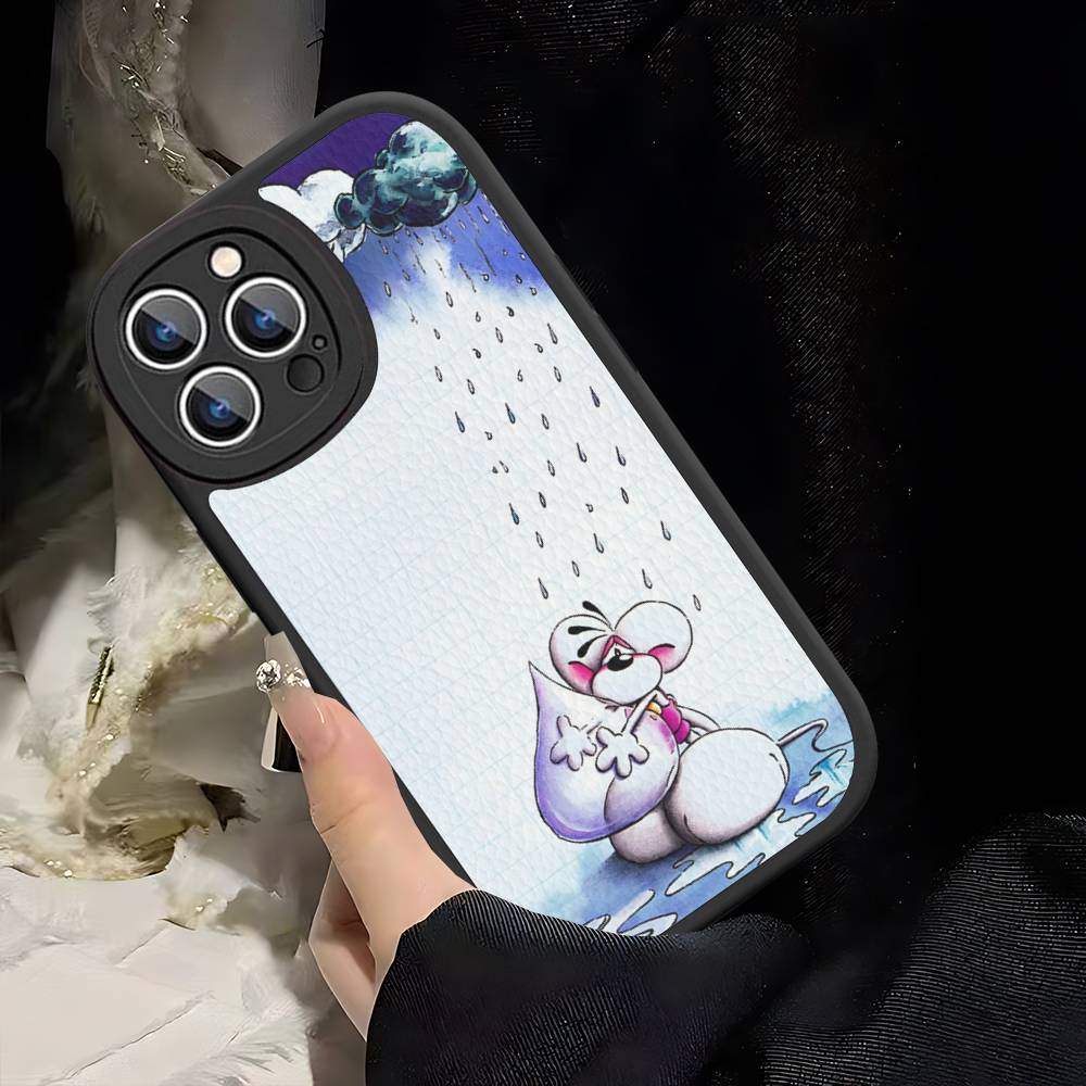 Cartoon D-Diddl Phone Case For IPhone 16 15 14 13 12 11 Pro Max Plus Leather Shockproof Cover