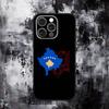 Kosovo Flag Map Phone Case For iPhone 16,15,14,13,12,11,Pro,Max,Plus,X,XS,SE,E,Mini,Soft Silicone Black Case