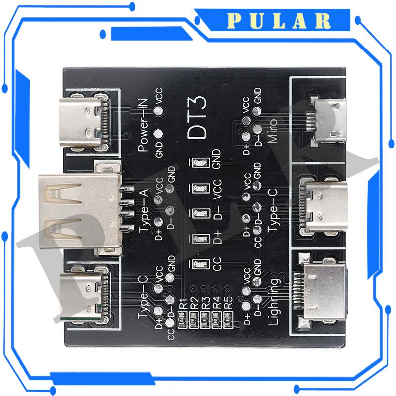 DT1 Data Cable Detection Board USB Cable Tester For iOS Android Type-C Short Circuit On-Off Switching Test Board Tool