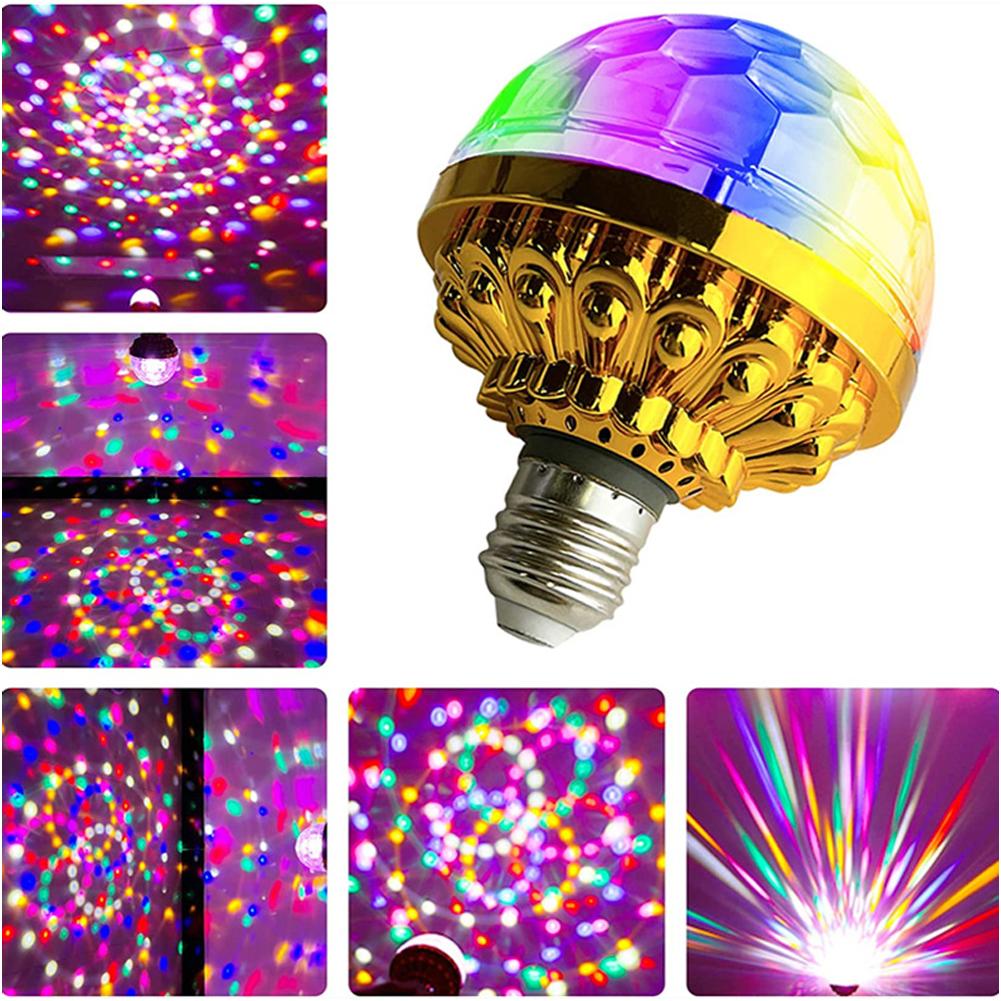

6W E27 RGB свет сцены автоматически вращающийся шар клуб