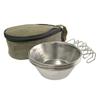 CAMPING MOON Camping Cup Stainless Steel Sierra Cup 310ml 4 Piece Set with Storage Case S220-4P+B