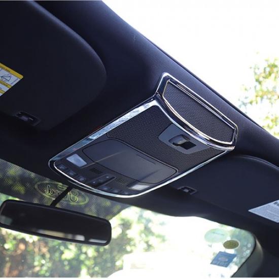 Chrome Car Interior Front Reading Light Lamp Trim Panle Cover For Ford F150 16+