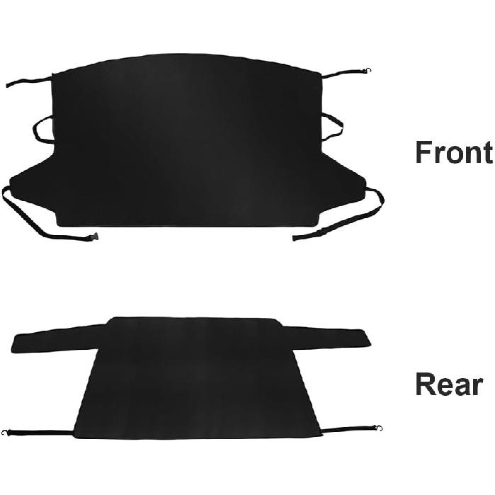 Car Windshield Cover, Winter Car Window Snow Frost Cover, Portable Oxford Fabric Back Window Protection Windproof Covers, Car Winter Accessories for