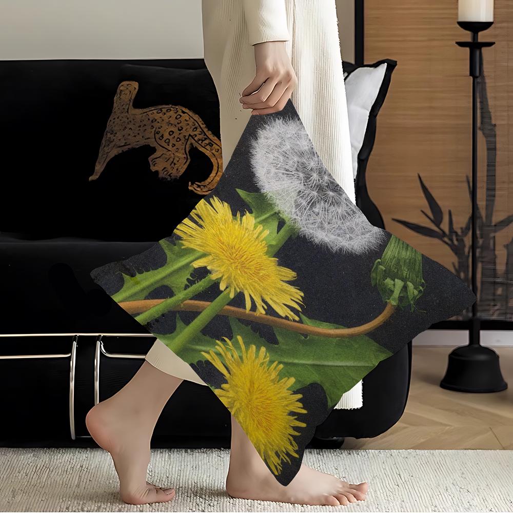 Abstract Dandelion Decorative Room Aesthetics Pillow Case Home Decor Bedroom Sofa Bed Couch Pillow Cover 45x45