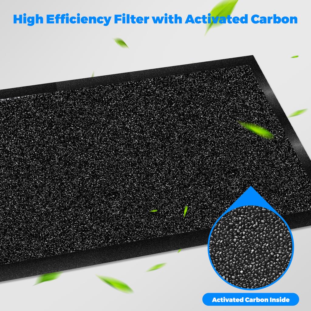 For Tesla Model Y 2020-2024 External Air Conditioning Filter 1658376-00-A 4PCS Activated Carbon Intake Filter HEPA Air Filter