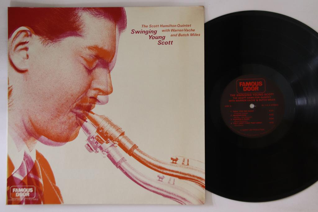 LP Record SCOTT HAMILTON, WARREN VACHE, BUTCH - Swinging Young Scott HL119 FAMOUS DOOR 1978 US Jazz Used
