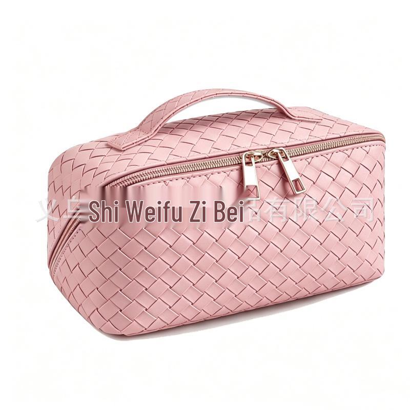Women's Large PU Makeup & Travel Bag - Cosmetic Storage Handbag & Portable Wash Pouch