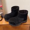 Ugly Cute Big-headed Snow Boots, New Bread Boots In Autumn and Winter 2025, the Thick Sole Is Increased, But the Knee Is Warm, Cotton Boots for Women