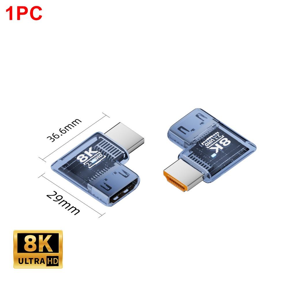 8K 60HZ HDTV Male to Female Adapter Indicator Light HDTV Coupler UHD2.1 Extender  TV Box Monitor