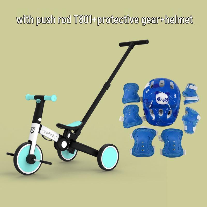 Трехколесный велосипед-коляска Uonibaby для малышей и складной беговел для возраста 1-3 года