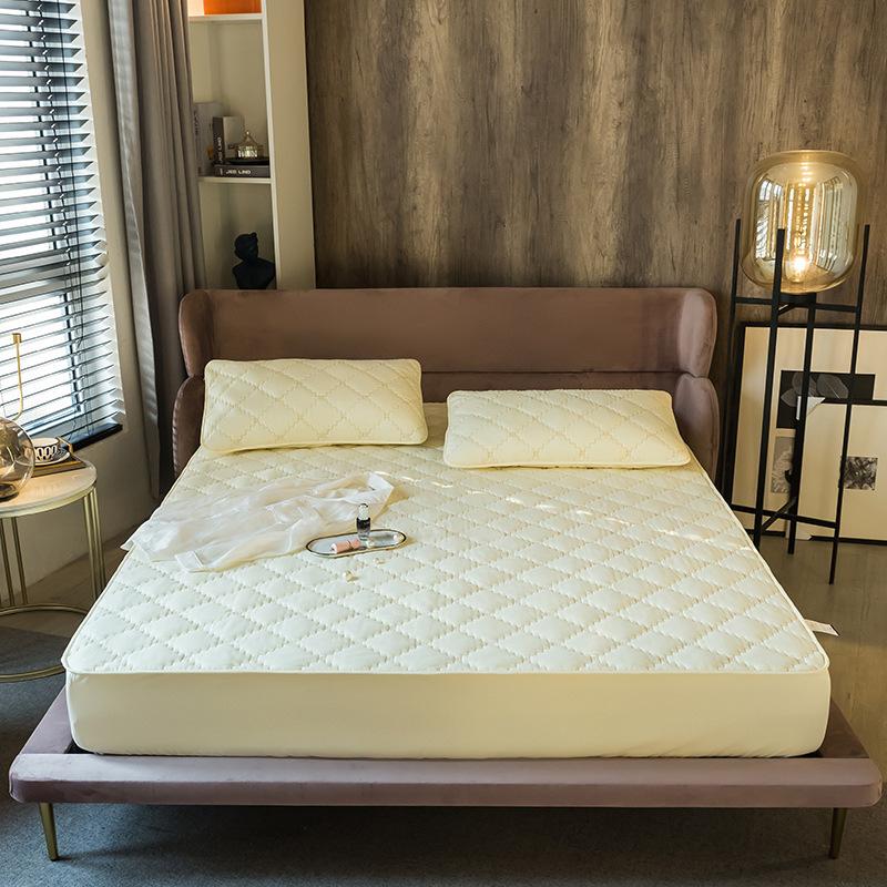 

180*200 см хлопковый утолщенный гипоаллергенный антибактериальный наматрасник, нескользящий дышащий ультрамягкий стеганый защитный чехол для матраса