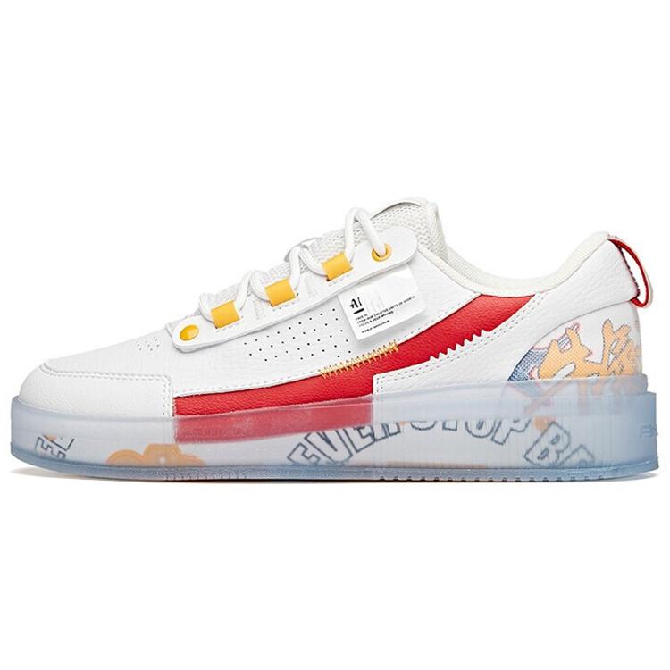 

ANTA Life Collection Skateboard Shoes Women s Low top Anta White/Red/Orange Yellow 922118030-4 37.5