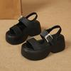 Fashion New Summer Wedges Sandals 8.5CM Ladies Beach Slippers High Heels Sandals Women Casual Platform Chunky Flip-Flops Sandalias Mujer