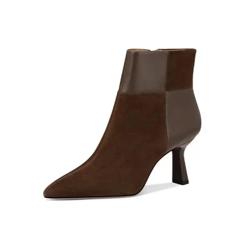 2024 Fashion Hot-selling Women's Boots Spring and Autumn Thin Heel Pointed Toe Professional Outer Wear Temperament Women's Boots