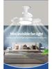 E27 Screw-In Mini Invisible Ceiling Fan Light