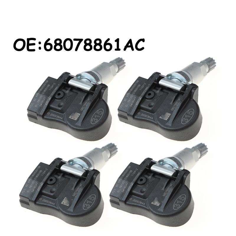

4 шт. Автомобильный датчик давления в шинах TPMS для CHRYSLER PACIFICA для DODGE AVENGER для JEEP COMPASS для MITSUBISHI LANCER 68078861AC