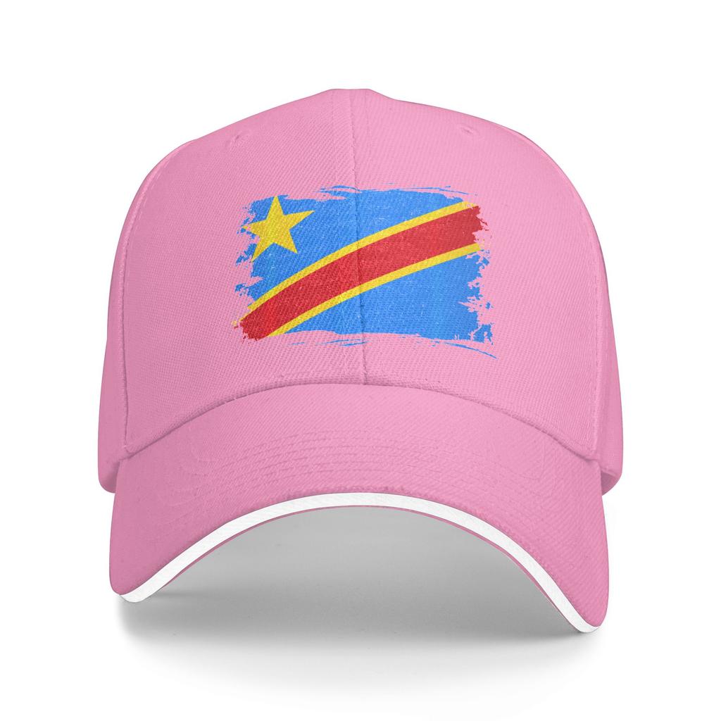 Congo Flag Republic of Congo DRC Vintage Congolese Flag PerforUnisexce Casual Baseball Cap Snapback Cap Unisex Funny Baseball Caps