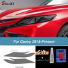 Car Headlight Protective Film Smoke Black Tint Wrap Transparent TPU Sticker For Toyota Camry XV70 2018
