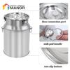 5/10L Stainless Steel Cow Milk Bucket Farm Cows Goats Vacuum Pump Bucket Pasture Cow Sheep Electric Milking Machine Accessories