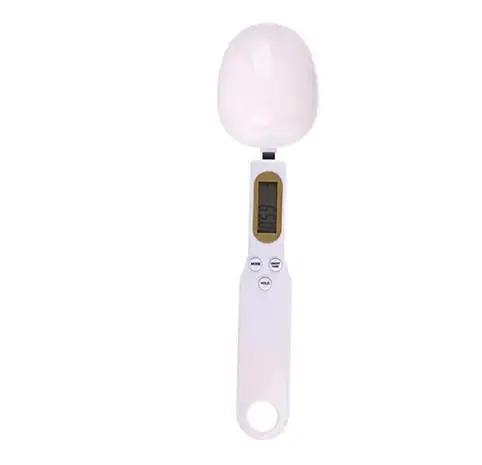Measuring Food Spoon 0.1g Measuring Food Spoon Scale LCD Digital Kitchen Scale 500g Electronic Cooking Food Weight Scale белый