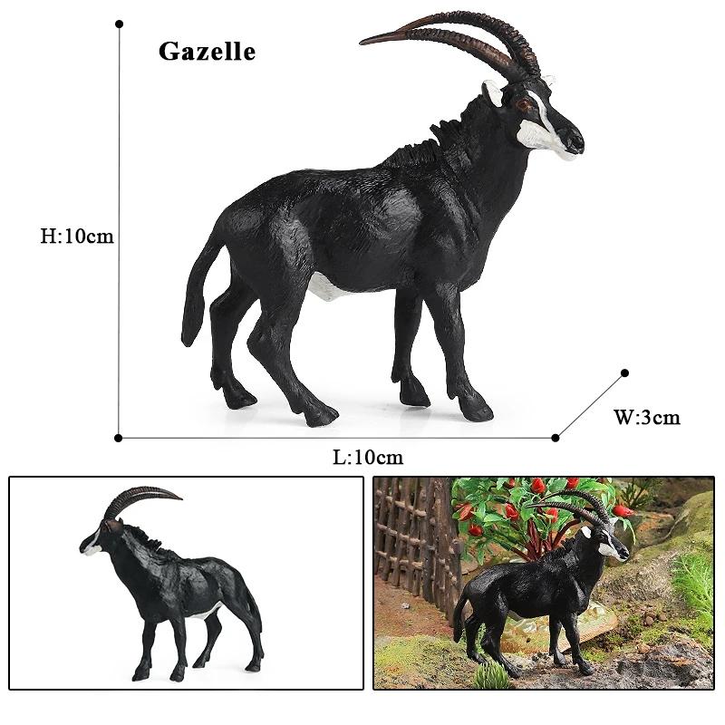 Oenux Simulation Wild Animals Toy Desert Camel Donkey Alpaca Antelope Elk Deer Model Action Figures PVC Decoration Kids Gift