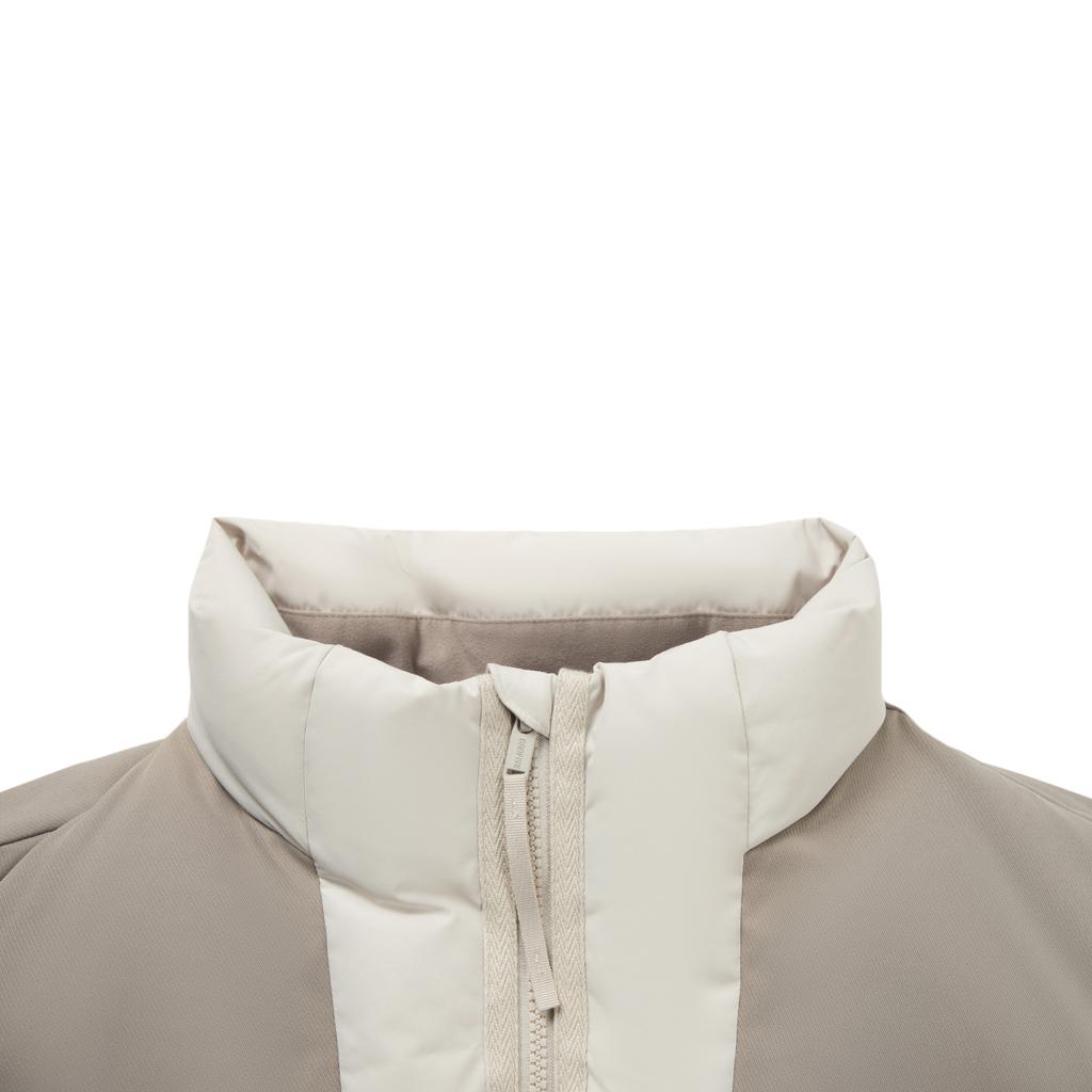 Li Ning Badfive Windproof Water-Repellent Loose Fit Stand Collar Letter Down Vest Men vest AMRV029-1