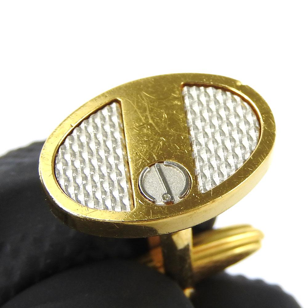 Used Dunhill Cuffs Metal Gold Gold Plating