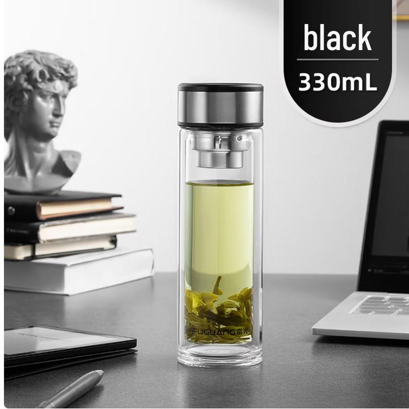 Fuguang Mingqi Double Wall Glass Cup 330ml