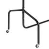 Metal Clothes Rack with Wheels, 150x60x170cm, Black