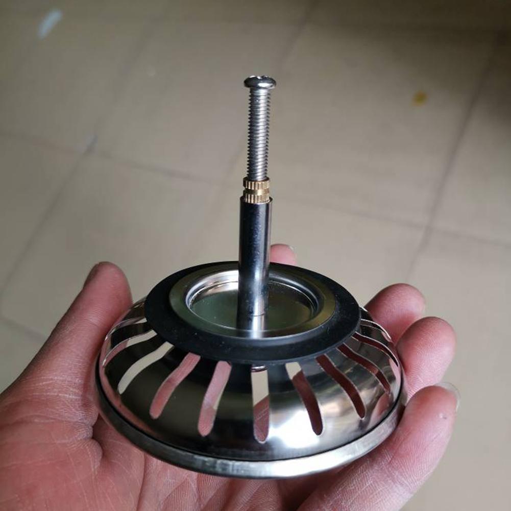 Sink Drain Waste Rubber Stainless Steel Stylish Useful