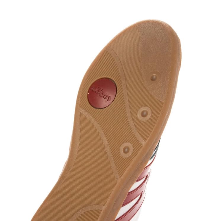Mobus Leather Genuine Walking Current NEW MUNDEN Japanese Shoe Men's Sneakers, Leather, Sports, Casual, Shoes, Model, (White/Dark Red, Size, Adult,