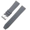 Natural Green Fluoro Rubber Watchband 18 20 22mm Black Blue Gray Brown Swift Bar Pin Clasp Strap Fit For Seiko RX Tissot Watch