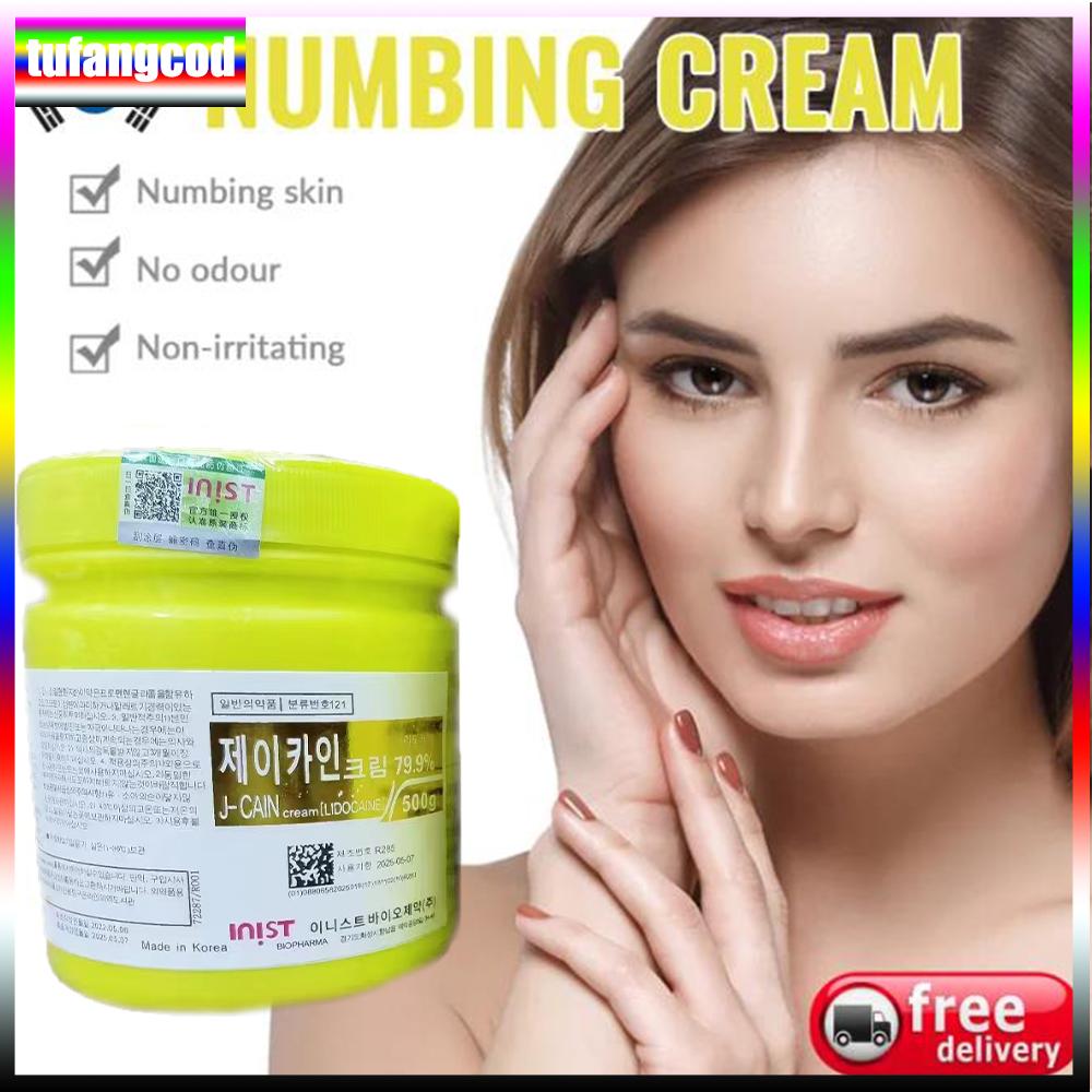 Tufangcod 500 g Tattoo-Anästhetikum, schnelle Hautbetäubung, 79,9 % gelbe Creme, semipermanent