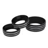 A C Audio Switch Knob Trims Rings Black Replacement for Dodge Charger Challenger 2015 2019