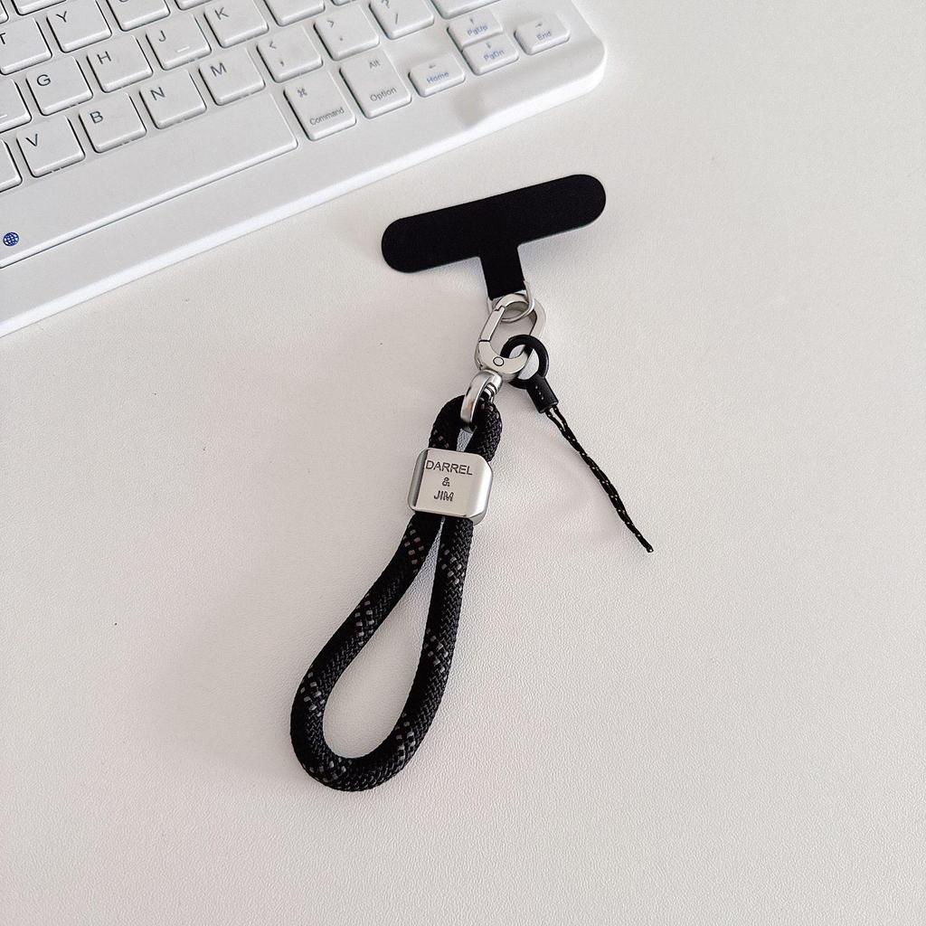 Premium Anti-Drop Metal Buckle Phone Lanyard with Finger Ring and Handheld Short Rope