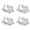 Set of 4 Utility Rail System Mounting Clamp for Truck Cap Heavy Duty Fixing TL‑2002