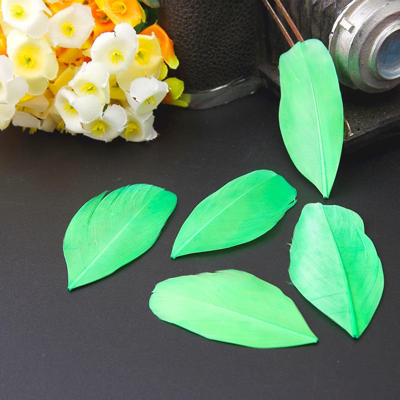 50Pcs26 Color Diy Jewelry Accessories Feather Color Floating Head Feather Goose Feather Craft Decorative Material