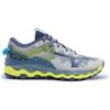 Mizuno Mujin 9 Outdoor Comfortable Shock Absorbing Non-Slip Breathable Low-Top Trail Running Shoes Men sneaker Gray Blue Yellow J1GJ227002